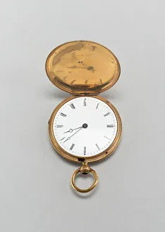 Gold And Enamel Prints: Watch, Switzerland, c. 1860 / 70. Creator: Unknown