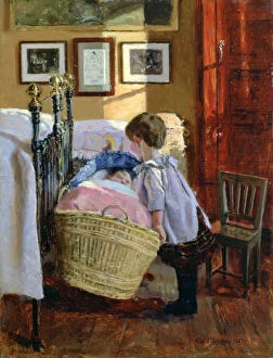 Asleep Gallery: The Watchful Eye, 1889. Artist: Viggo Christian Frederik Vilhelm Pedersen
