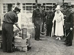 Von Teck Gallery: Watching A.T.S. girls at work...Army School of Cookery at Aldershot, c1941, (1951)