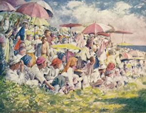 Burma Prints: Watching a Boat-Race, 1903. Artist: Mortimer L Menpes