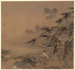 Album Leaf Gallery: Watching the Deer by a Pine Shaded Stream, 1127-1279. Creator: Ma Yuan (Chinese, c