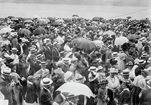 On Looker Prints: Watching departure - S.S. Imperator, (June 1913?). Creator: Bain News Service