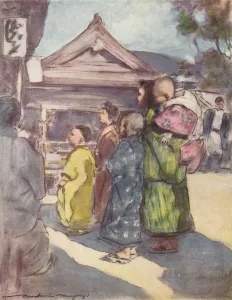 A Record In Colour Prints: Watching the Play, c1887, (1901). Artist: Mortimer L Menpes