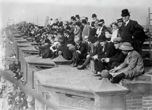 Watching Shibe Park, 1910. Creator: Bain News Service