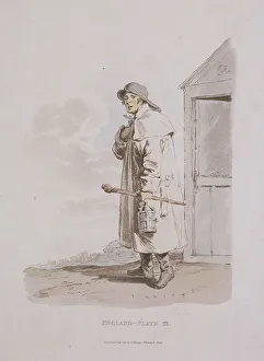Watchman Prints: A watchman, Provincial Characters, 1813