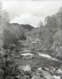Watefall. possibly at Glen Affric in Scotland, c1955. Creator: Arthur Charles Kirby Ware