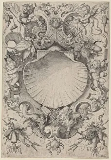 Turtle Prints: Water, 1568. Creator: Jost Ammon