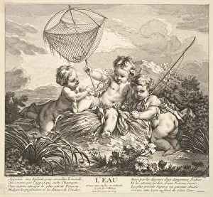 Francois Prints: Water, 18th century. Creator: Claude Augustin Duflos le Jeune