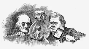 Darwin Prints: Water Baby being examined by Richard Owen and T