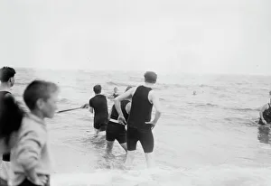 Baseball Prints: Water baseball, 1914. Creator: Bain News Service