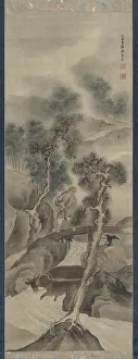 Water Buffalo Returning Home, 1781. Creator: Yosa Buson (Japanese, 1716-1783)