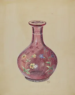 Glasswork Prints: Water Carafe, 1937. Creator: Ralph Atkinson