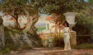Midday Prints: Water Carrier in an Antique Landscape with Olive Trees