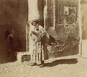 Uzbekistan Prints: Water-carrier, Samarkand, between 1905 and 1915