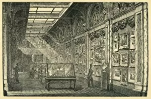 Display Case Gallery: Water-Colour Gallery, 1860s, (1881). Creator: Unknown