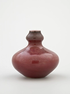 Peachbloom Glaze Prints: Water container, 1700-1799. Creator: Unknown