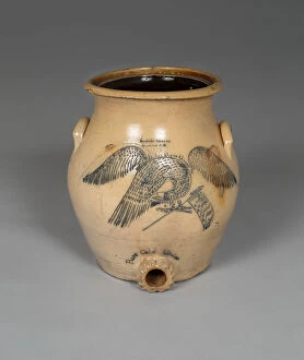 Patriotic Collection: Water Cooler, 1839 / 52. Creator: Martin Crafts Pottery