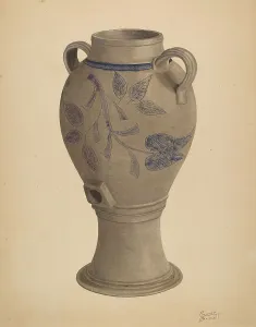 Water Jar Prints: Water Cooler, probably 1938. Creator: Richard Barnett
