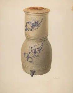 Water Filter and Cooler, c. 1938. Creator: Nicholas Amantea