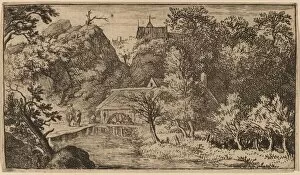 Aldret Van Everdingen Gallery: Water Mill at the Foot of a Mountain, probably c. 1645 / 1656
