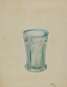 Glasswork Prints: Water Glass, 1936. Creator: Ralph Atkinson