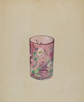 Glasswork Prints: Water Glass, c. 1937. Creator: Ralph Atkinson