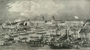 Christopher Wren Prints: By Water from Greenwich to the Tower Royal Aquatic Excursion to Greenwich Hospital