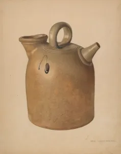 Water Pitcher Prints: Water Jug, c. 1938. Creator: George Loughridge