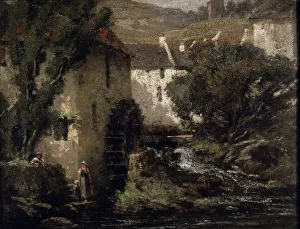 Mill Prints: Water Mill, 19th century. Artist: Gustave Courbet