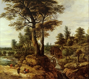 Water Mill Prints: Water Mill, c1620-1670. Creator: Lucas van Uden