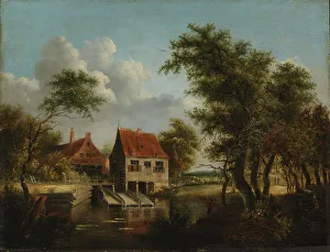 Water Mill Prints: The water mill, c1700. Creator: Meindert Hobbema