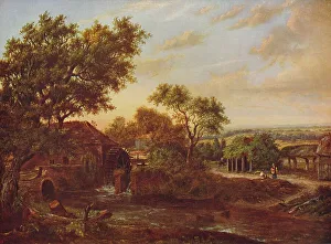 Alternative Energy Prints: The Water Mill, Carshalton, 1830, (c1915). Artist: Patrick Nasmyth