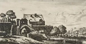 Charles Meryon Gallery: A Water-mill near Saint-Denis, 1850. Creator: Charles Meryon