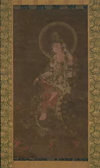 And Gold On Silk Gallery: Water-Moon Avalokiteshvara, 14th century. Creator: Unknown