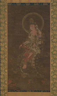 And Gold On Silk Gallery: Water-Moon Avalokiteshvara, 14th century. Creator: Unknown