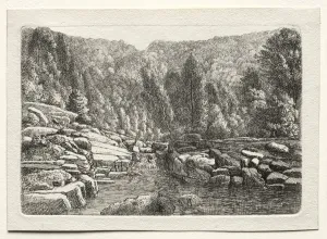 1753 1806 Prints: Water in the Mountains, c. 1790-1800. Creator: Christoph Nathe (German, 1753-1806)