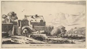 Nooms Prints: A Water Mill near St. Denis, 17th century. Creator: Reinier Zeeman