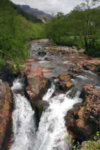 Flowing Prints: Water of Nevis, Glen Nevis, Highland, Scotland