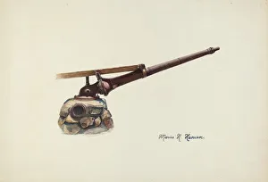Hansen Marius Prints: Water Nozzle, 1935 / 1942. Creator: Marius Hansen