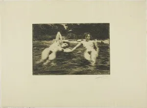 Water Nymph Prints: Water-Nymphs, 1918. Creator: Anders Leonard Zorn