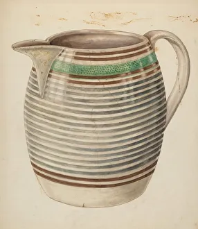 Al Curry Collection: Water Pitcher, c. 1938. Creator: Al Curry