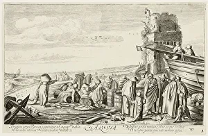 Jan Vanden Velde Prints: Water, plate three from The Four Elements, 1622. Creator: Jan van de Velde II