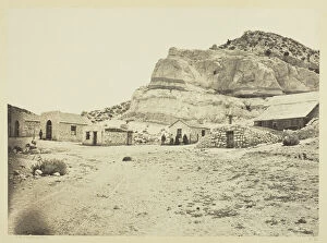 Canon Collection: Water Rhyolites, Near Logan Springs, Nevada, 1871. Creator: Tim O'Sullivan