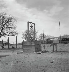 Escalante Prints: Water supply in Escalante, Utah, 1936. Creator: Dorothea Lange