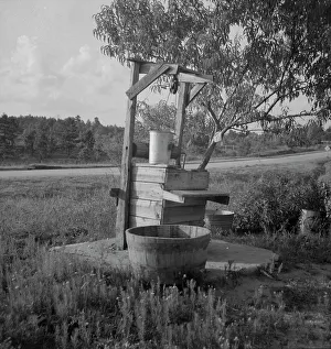 Georgia United States Of America Prints: Water supply near Hartwell, Georgia, 1937. Creator: Dorothea Lange