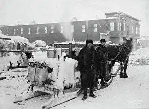 Water Amenities Prints: Water wagon, between c1900 and c1930. Creator: Unknown