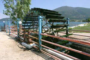 Water wheel, Karavomilos Lake, Kefalonia, Greece