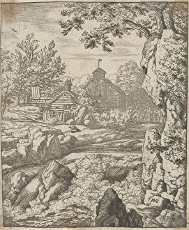 Everdingen Prints: The Waterfall, 17th century. Creator: Allart van Everdingen