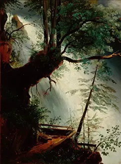 Outcrop Prints: The Waterfall, c1820-1840. Creator: Karl Blechen