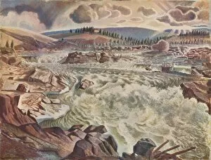 Waterfall, c1900 (1935). Artist: Leander Engstrom